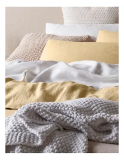 Sandy Cape Linen Quilt Cover Set In Yellow -Home Bedding Shop 607134160 883253260 3 720x928