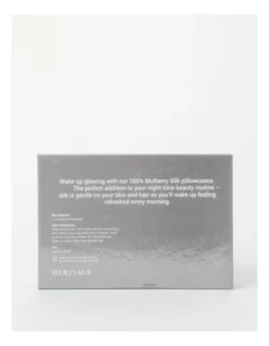 Heritage Luxe Silk Pillowcase In Silver -Home Bedding Shop 653987980 653985820 3 4 720x928