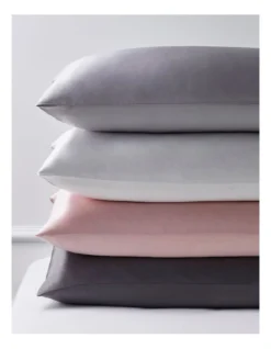 Heritage Luxe Silk Pillowcase In Silver -Home Bedding Shop 653987980 653985820 4 3 720x928