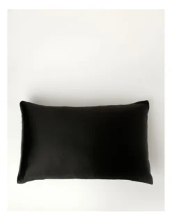 Heritage Luxe Silk Pillowcase In Black