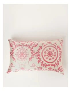 Heritage Luxe Silk Pillowcase In Rose