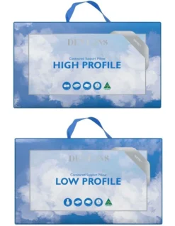 Contoured High & Low Profile Pillow
