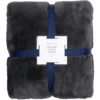 Heritage Reversible Sherpa Blanket Charcoal -Home Bedding Shop 749223640 749223190 1 1 720x928