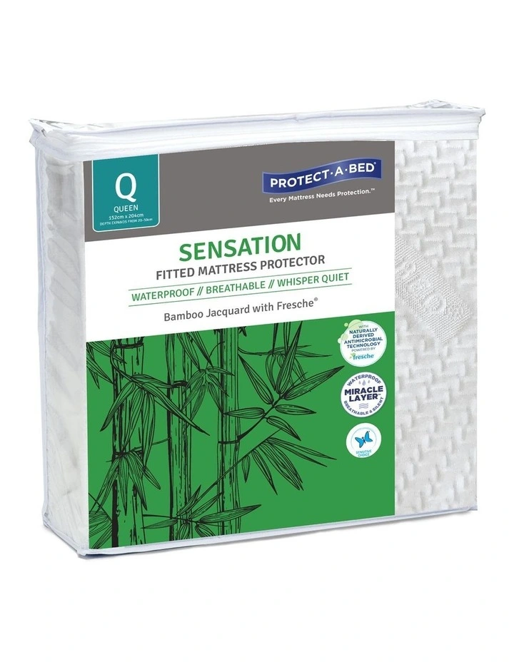Sensation Bamboo Jacquard Waterproof Mattress Protector 3 Sensation Bamboo Jacquard Waterproof Mattress Protector