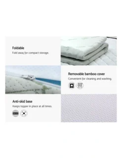 COOL GEL Memory Foam Mattress Topper BAMBOO 8CM 7-Zone Double -Home Bedding Shop 757101520 5 720x928