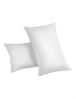 Set Of 2 Goose Feather And Down Pillow