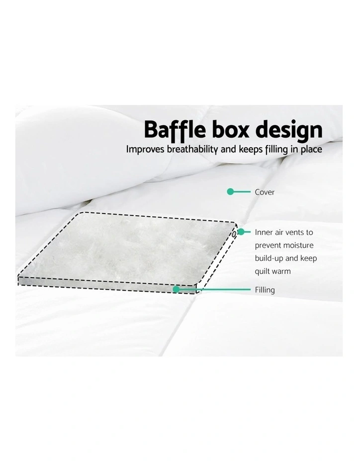 Microfiber Microfibre Bamboo Quilt Winter Duvet Doona 7 Microfiber Microfibre Bamboo Quilt Winter Duvet Doona - Image 5