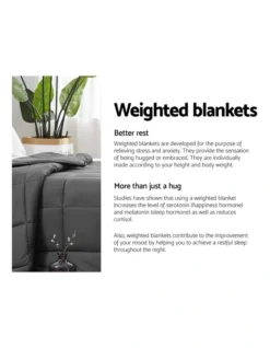 Giselle Bedding Cotton 2.3KG Weighted Gravity Blanket -Home Bedding Shop 758131840 4 720x928