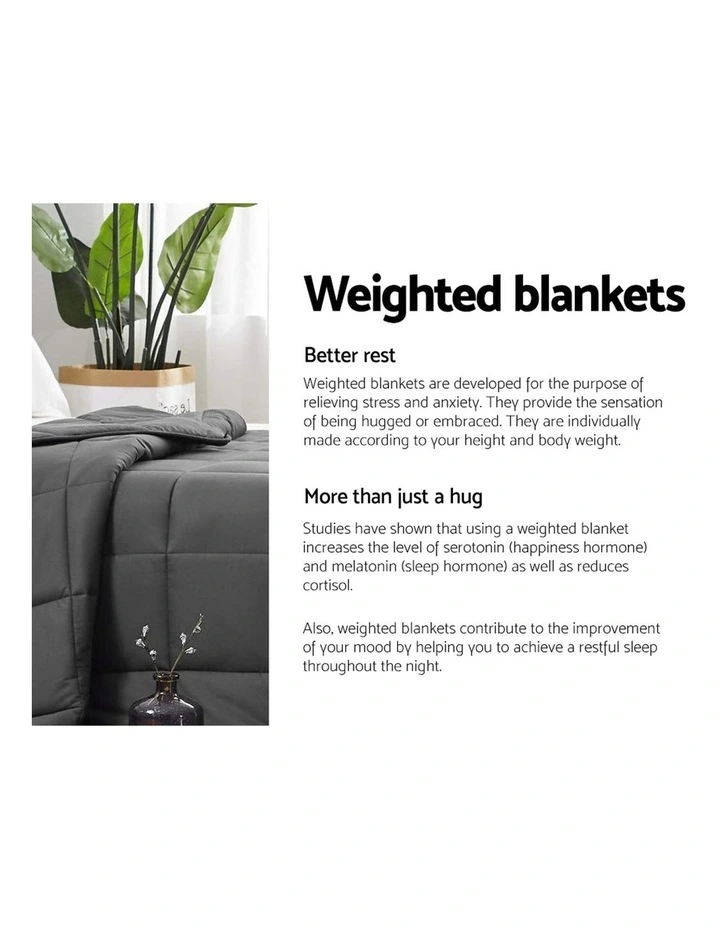 9KG Cotton Weighted Gravity Heavy Blanket Deep Sleeping Adult 6 9KG Cotton Weighted Gravity Heavy Blanket Deep Sleeping Adult - Image 4