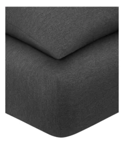 Calvin Klein Modern Cotton Harrison Sheeting In Charcoal -Home Bedding Shop 771590800 771590620 3 1 720x928