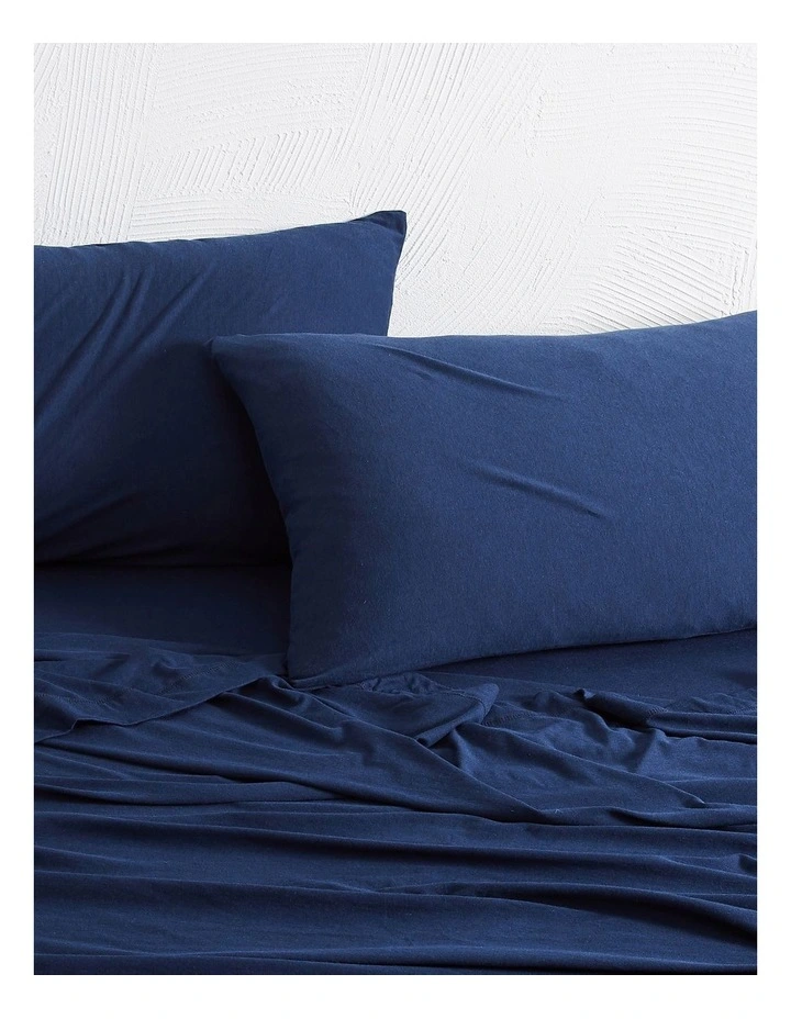 Calvin Klein Modern Cotton Harrison Sheeting In Heather Midnight 4 Calvin Klein Modern Cotton Harrison Sheeting In Heather Midnight - Image 2