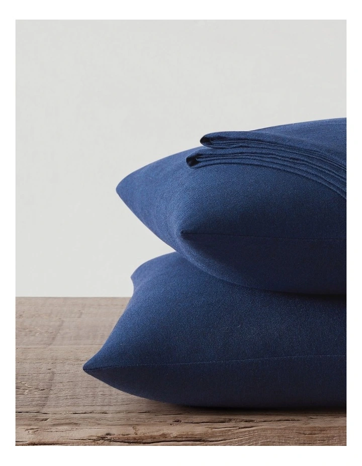 Calvin Klein Modern Cotton Harrison Sheeting In Heather Midnight 5 Calvin Klein Modern Cotton Harrison Sheeting In Heather Midnight - Image 3