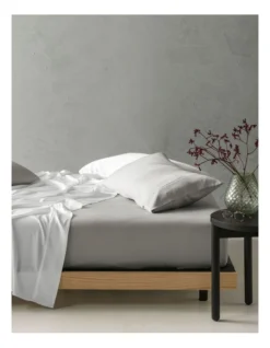 Linen House 375TC TENCEL Sheet Set In White -Home Bedding Shop 778131460 778128760 2 720x928