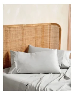 Linen House Nara Bamboo Cotton 400TC Sheet Set Silver 5 Linen House Nara Bamboo Cotton 400TC Sheet Set Silver -Home Bedding Shop 778131550 778129390 2 720x928