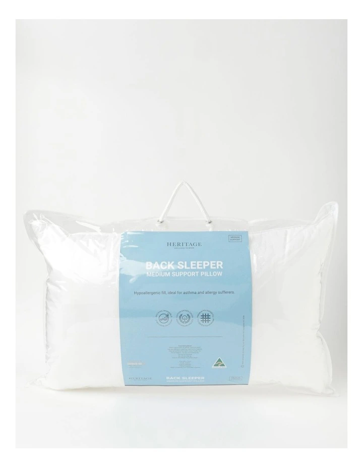 Heritage Medium Support Back Sleeper Pillow 3 Heritage Medium Support Back Sleeper Pillow