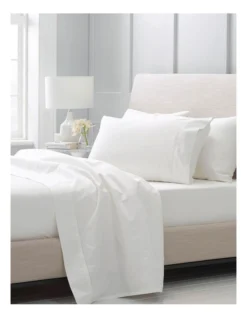 Hotel Weight Luxury 1000TC Sheet Set In Snow -Home Bedding Shop 787420000 4 720x928