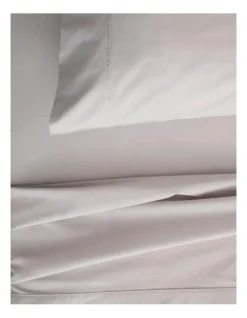 Organic Cotton Percale 300TC Sheet Set In Dove -Home Bedding Shop 787424770 2 720x928