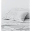 Organic Cotton Sateen 400TC Sheet Set In Frost Grey -Home Bedding Shop 787431970 1 720x928