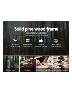 Single Size Wooden Bed Frame Mattress Base Timber Platform White -Home Bedding Shop 795722680 4 720x928