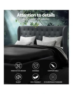 King Size Gas Lift Bed Frame Charcoal -Home Bedding Shop 795722770 3 720x928