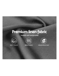 Double Size Fabric Bed Frame Headboard Grey -Home Bedding Shop 795723220 6 720x928