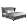 Queen Size Wooden Upholstered Bed Frame Headborad Grey -Home Bedding Shop 795723940 1 720x928