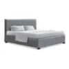 Queen Size Bed Frame Gas Lift Linen Fabric Wooden Storage Steel Grey -Home Bedding Shop 795724030 1 720x928