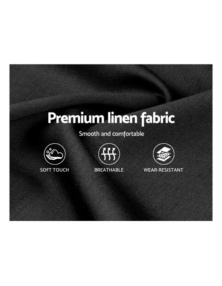 Queen Size Fabric Bed Frame Headboard With Drawers Charcoal 7 Queen Size Fabric Bed Frame Headboard With Drawers Charcoal - Image 5