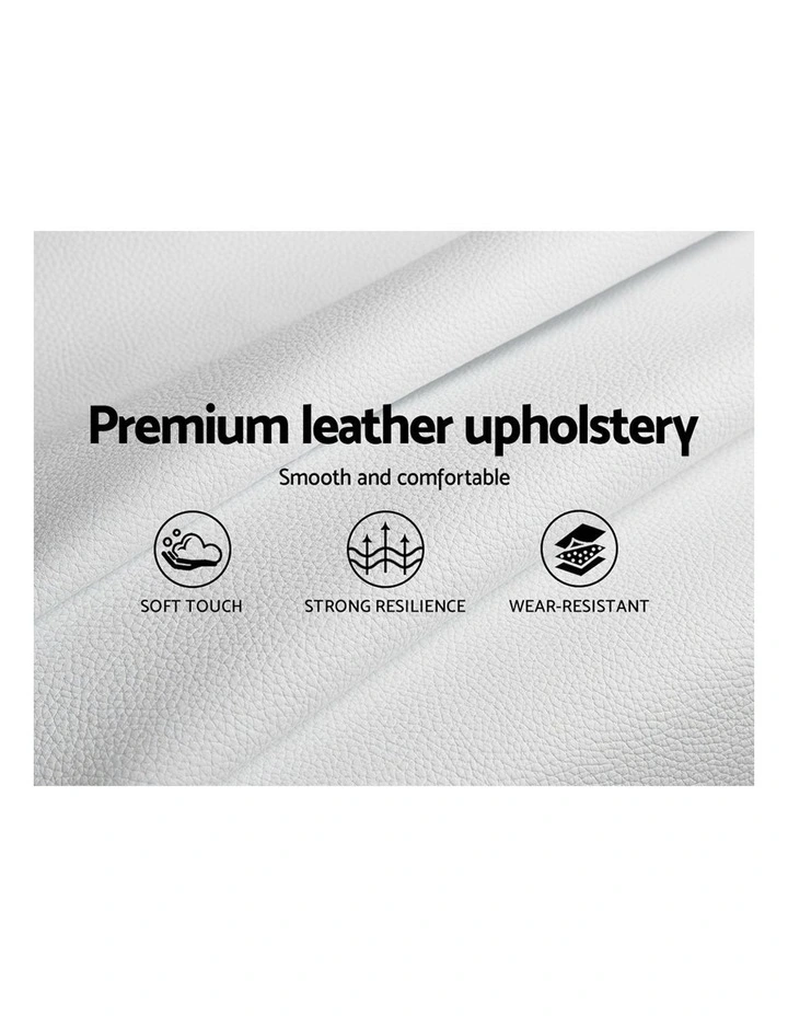 TIYO Queen Size Gas Lift Bed Frame Base With Storage Mattress White Leather 8 TIYO Queen Size Gas Lift Bed Frame Base With Storage Mattress White Leather - Image 6