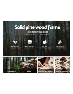 KING SINGLE Size Wooden Bookshelf Bed Frame White Mattress Base Platform Timber Pine Wood Bedroom Kids -Home Bedding Shop 795840220 4 720x928