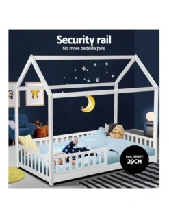 Wooden Bed Frame Single Size Timber Mattress Base Pine Platform White ROCK -Home Bedding Shop 795850840 6 720x928