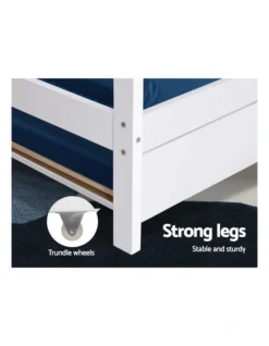 Wooden Bed Frame Single Size Mattress Base Pine Timber Platform White HOLY -Home Bedding Shop 795851650 6 720x928