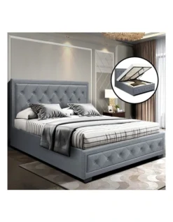 Bed Frame Double Full Size Gas Lift Base With Storage Grey Fabric TIYO 13 Bed Frame Double Full Size Gas Lift Base With Storage Grey Fabric TIYO -Home Bedding Shop 795855700 6 720x928