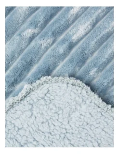 Heritage Chunky Rib Mink Blanket In Pale Blue -Home Bedding Shop 800097490 871869250 3 1 720x928