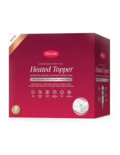 Cotton Heated Topper With Removeable Comfort Layer