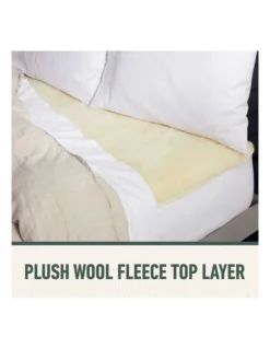 Sleep Perfect Wool Fleece Electric Blanket King In White -Home Bedding Shop 814480390 3 1 720x928