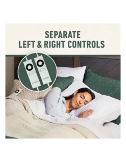 Sleep Perfect Wool Fleece Electric Blanket King In White -Home Bedding Shop 814480390 4 1 720x928