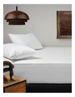 Nature's Sleep Cosmetic TENCEL Fitted Sheet Set In White -Home Bedding Shop 816212440 816211360 2 1 720x928