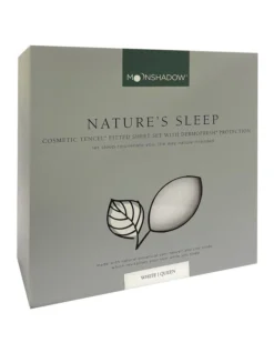 Nature's Sleep Cosmetic TENCEL Fitted Sheet Set In White -Home Bedding Shop 816212440 816211360 3 2 720x928