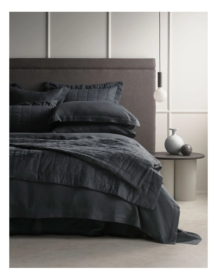 Abbotson Bedcover Collection In Carbon 3 Abbotson Bedcover Collection In Carbon