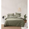 Linen House Nara 400TC Bamboo Cotton Quilt Cover Set Moss 1 Linen House Nara 400TC Bamboo Cotton Quilt Cover Set Moss -Home Bedding Shop 832974130 832976920 1 720x928
