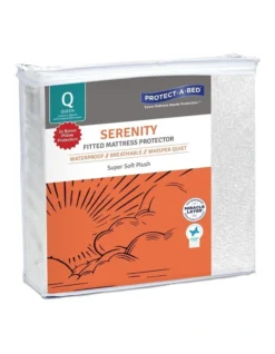 Serenity Waterproof Fitted Mattress Protector With Bonus Pillow Protector