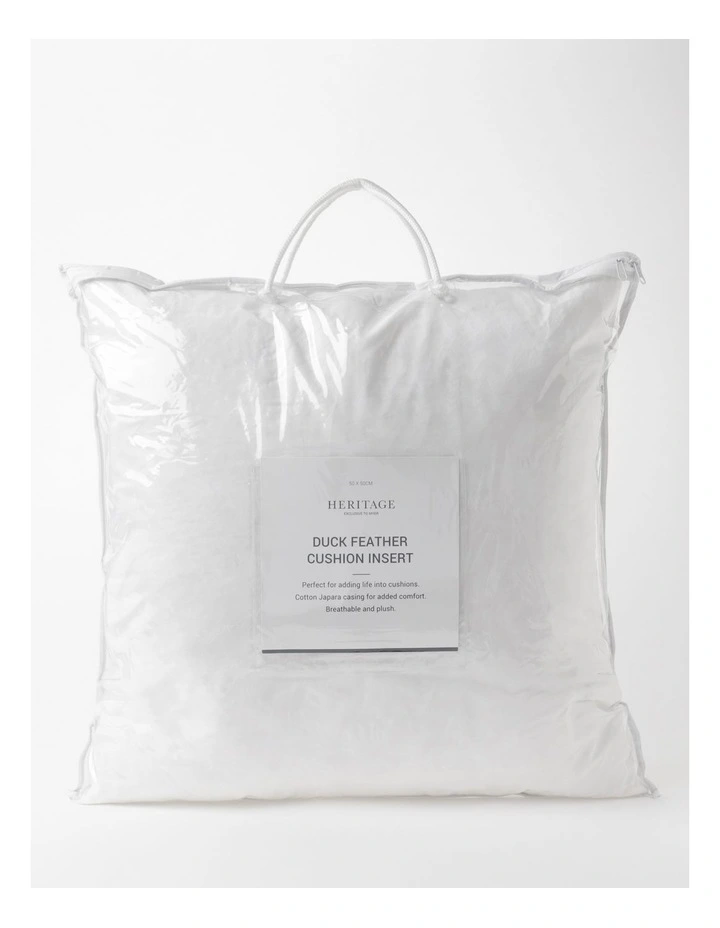 Heritage 50X50cm Cushion Insert White 3 Heritage 50X50cm Cushion Insert White