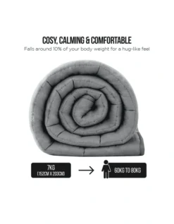 Heavy Weighted Blanket 7kg In Grey -Home Bedding Shop 840049300 4 1 720x928
