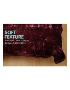 220 X 240cm Mink Blanket Double Sided Queen Soft Plush Bed Faux Throw Rug 800gsm -Home Bedding Shop 840049930 4 720x928