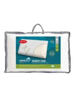 Comfortech Memory Foam Pillow With Bamboo Cover