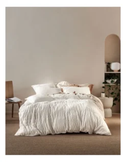 Linen House Shrimpton Quilt Cover Set White