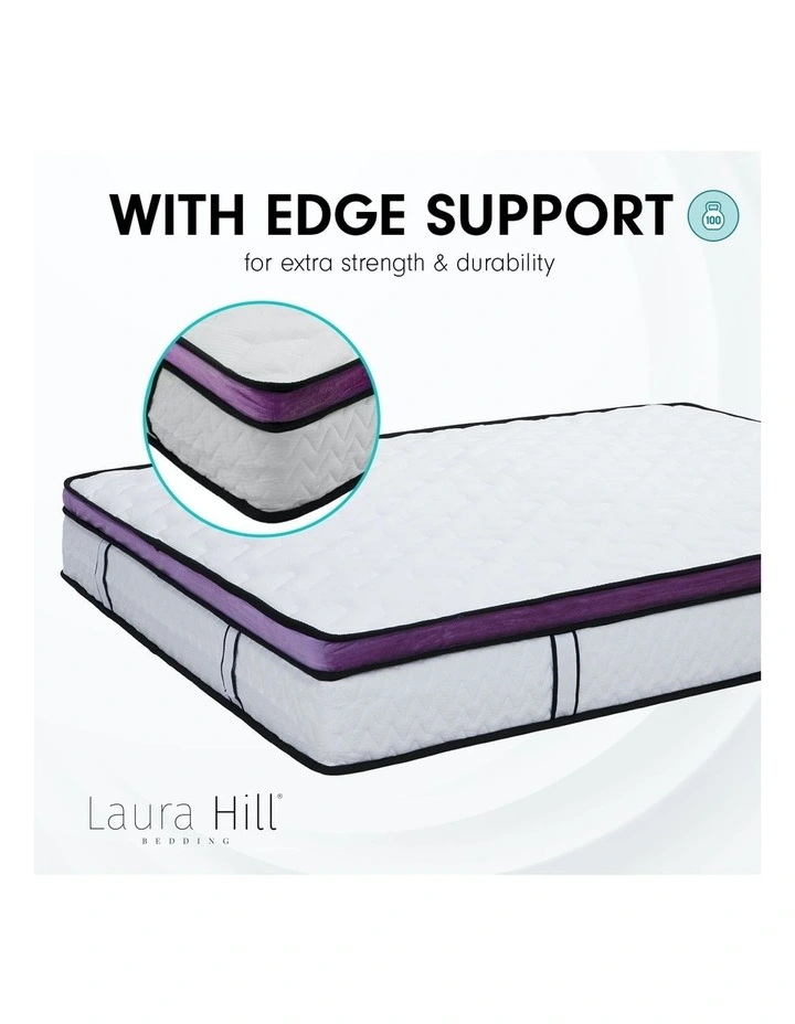 New Laura Hill Mattress Queen Size Euro Top Pocket Spring Natural Latex Foam Bed 8 New Laura Hill Mattress Queen Size Euro Top Pocket Spring Natural Latex Foam Bed - Image 6