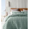 Sandy Cape Washed Belgian Linen Quilted Coverlet Eucalyptus -Home Bedding Shop 849720970 849721060 1 1 720x928