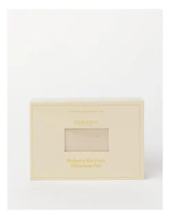 Heritage Silk Front Pillowcase Pair Champagne